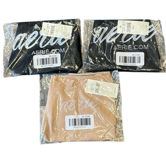 NWT Bundle of 3 Aerie No Show Cheeky Underwear Size S - Picture 1 of 5